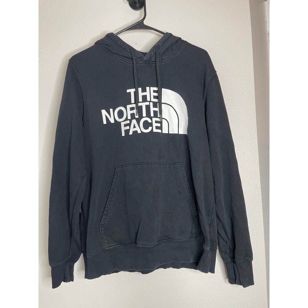 The North Face Men’s Black Half Dome Logo Hoodie Medium Pullover Sweatshirt